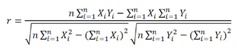 rumus koefisien korelasi